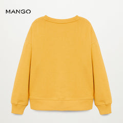 MANGO GLITTERY SUNSHINE PRINTED SWEATSHIRT