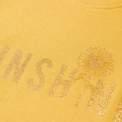 MANGO GLITTERY SUNSHINE PRINTED SWEATSHIRT