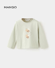 MANGO GREEN BEE HAPPY PURE COTTON T-SHIRT