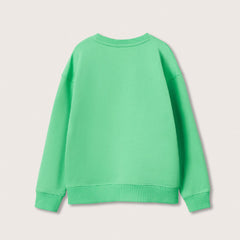 MNG GREEN BROTHER PRINTED COTTON SWEATSHIRT
