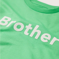 MNG GREEN BROTHER PRINTED COTTON SWEATSHIRT
