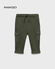 MANGO GREEN CARGO B7 JOGGER TROUSER 77093285