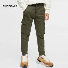 MANGO GREEN CARGO JOGGER TROUSER 37087716