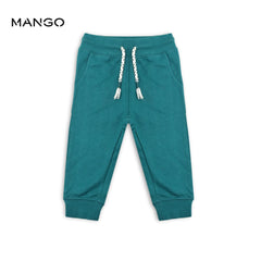 MANGO GREEN COTTON JOGGER TROUSER