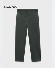 MANGO GREEN DRAWSTRING JOGGER TROUSER 17095160