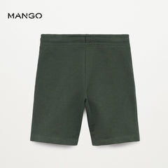 MANGO GREEN JOGGING BERMUDA SHORTS