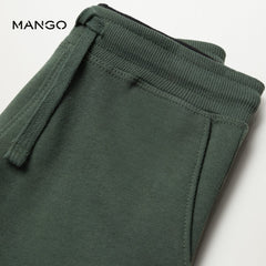 MANGO GREEN JOGGING BERMUDA SHORTS