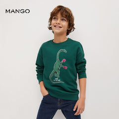 MANGO GREEN KING OF RING SWEATSHIRT