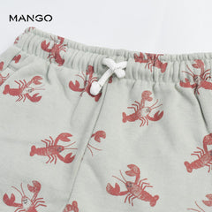 MANGO GREEN LOBSTER PRINTED SHORTS