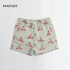 MANGO GREEN LOBSTER PRINTED SHORTS