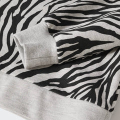 MANGO GREY ANIMAL PRINT COTTON SWEATSHIRT 52501