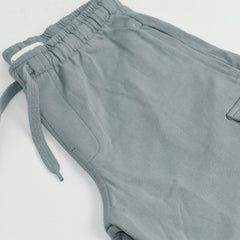 MANGO GREY COTTON CARGO SHORTS