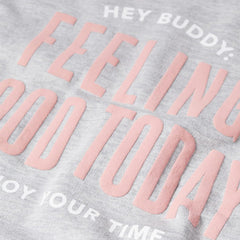 MANGO GREY FEELING GOOD PRINTED SWEATSHIRT