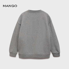 MANGO GREY FREEDOM SWEATSHIRT 77017931