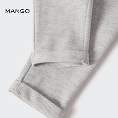 MANGO GREY GIRLS COTTON JOGGER TROUSER -0812