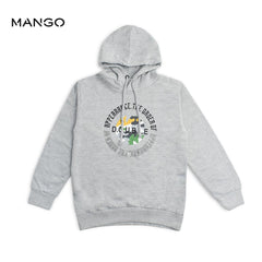 MANGO GREY PRINTED BOYS HOODIE