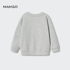 MANGO GREY RUNNER PRO COTTON BLEND SWEATSHIRT 21275