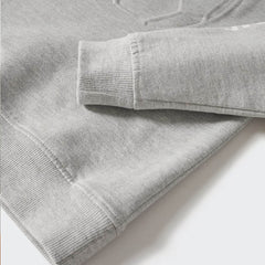 MANGO LIGHT GREY EMBOSSED FOOTBALL SWEATSHIRT