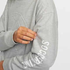 MANGO LIGHT GREY EMBOSSED FOOTBALL SWEATSHIRT
