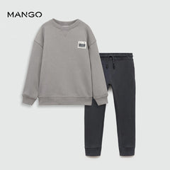 MANGO GREY SURFING CULTURE SWEATSHIRT 2 PCS SET