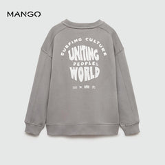 MANGO GREY SURFING CULTURE SWEATSHIRT 2 PCS SET