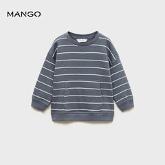 MANGO GREY THUNDERBOLTS FLEECE SWEATSHIRT