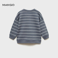 MANGO GREY THUNDERBOLTS FLEECE SWEATSHIRT