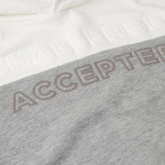 MANGO GREY WHITE CHALLENGE ACCEPTED HOODIE