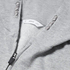 MANGO GREY ZIPPED HOODIE 57001042