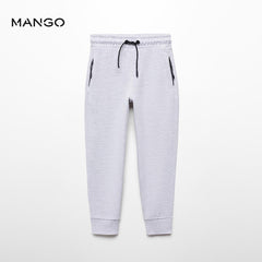 MANGO HEATHER GREY OTTO JOGGER TROUSER 67074456