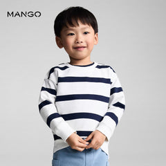MANGO HOLIDAY NAVY STRIPED SWEATSHIRT 67056003