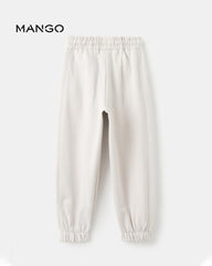 MANGO ICE GREY COTTON JOGGER TROUSER 17027900