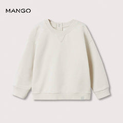 MANGO ICE GREY OVERSIZED COTTON SWEATSHIRT 74383