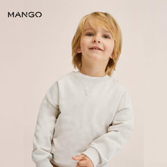 MANGO ICE GREY OVERSIZED COTTON SWEATSHIRT 74383