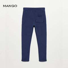 MANGO INDIGO BLUE CORD ORGANIC TROUSER 9403