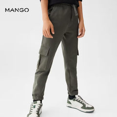 MANGO KHAKI CARGO JOGGER TROUSER 47041506