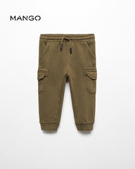 MANGO KHAKI CARGO JOGGER TROUSER 57034394