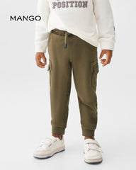 MANGO KHAKI CARGO JOGGER TROUSER 57034394