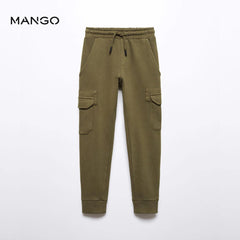 MANGO KHAKI CARGO JOGGER TROUSER 57062518