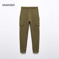 MANGO KHAKI CARGO JOGGER TROUSER 57062518