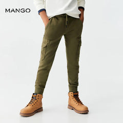 MANGO KHAKI CARGO JOGGER TROUSER 57062518