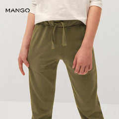 MANGO KHAKI COTTON JOGGING PANTS 5690