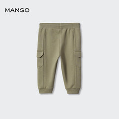 MANGO KHAKI JOGGER STYLE TROUSER 47072520