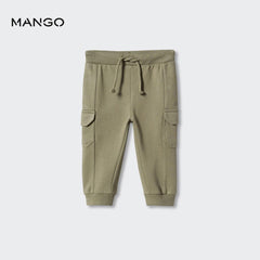 MANGO KHAKI JOGGER STYLE TROUSER 47072520
