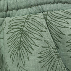 MANGO KHAKI LEAF PRINT BERMUDA SHORTS