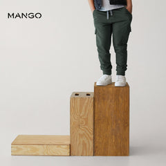 MANGO KHAKI POCKET JOGGER TROUSER