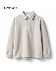 MANGO KIDS LONG SLEEVED POLO SHIRT