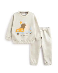 BRANDED LIGHT BEIGE TAKE A BREAK 2 PCS SET