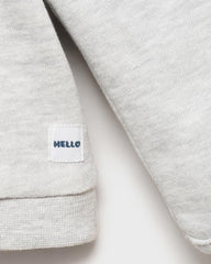 MANGO LIGHT GREY BUTTONED COTTON SWEATSHIRT 17054070