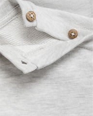 MANGO LIGHT GREY BUTTONED COTTON SWEATSHIRT 17054070